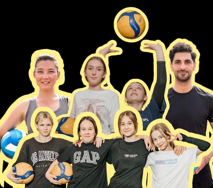 Фото игроков в волейбол (взрослые и дети)